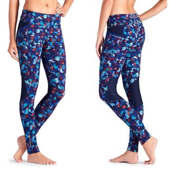 Athleta Leggings Triangular Be Free Tights XS - Picture 2 of 16
